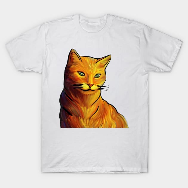 Ginger Cat T-Shirt by Art by Ergate